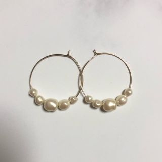 ジーユー(GU)のGU パール フープ ピアス(ピアス)