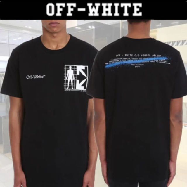 OFF-WHITE(オフホワイト)の新品20SS OFF-WHITE ハーフ アロー スリム 半袖Tシャツ M 黒 メンズのトップス(Tシャツ/カットソー(半袖/袖なし))の商品写真