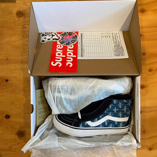 Supreme Vans Hole Punch Denim Sk8-Hi 1