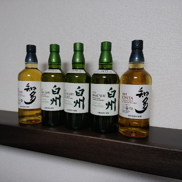 白州700ml×3本　知多700ml×2本