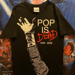 マイケルジャクソン追悼tシャツ pop is dead 2009 00s 古着(Tシャツ/カットソー(半袖/袖なし))