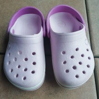 クロックス(crocs)のクロックス　ピンク　6c7 14~15cm(サンダル)