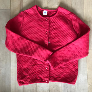 プチバトー(PETIT BATEAU)のプチバトー スナップカーディガン 140 中古(カーディガン)