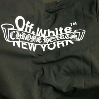 クロムハーツ(Chrome Hearts)のオフホワイト　クロムハーツ　コラボTシャツ(Tシャツ/カットソー(半袖/袖なし))