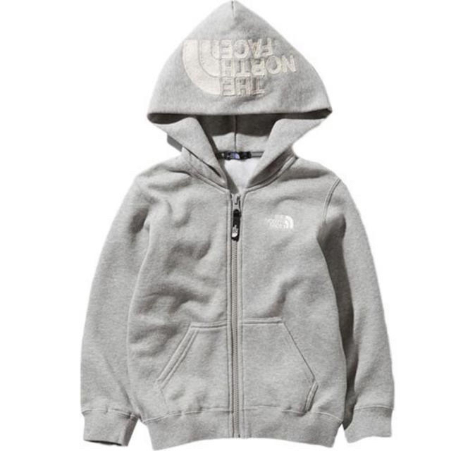 THE NORTH FACE(ザノースフェイス)のノースフェイス　ロゴ　ジップ  パーカー フード　130  NORTH FACE キッズ/ベビー/マタニティのキッズ服男の子用(90cm~)(ジャケット/上着)の商品写真