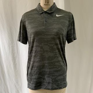 ナイキ(NIKE)の美品 NIKE GOLF ナイキ ゴルフ DRI-FIT 迷彩 ポロシャツ M(ウエア)