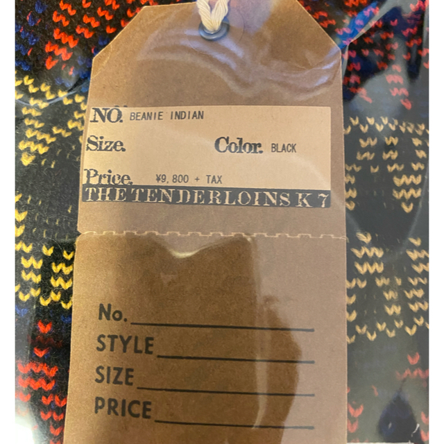 TENDERLOIN(テンダーロイン)のTENDERLOIN BEANIE INDIAN レディースの帽子(ニット帽/ビーニー)の商品写真