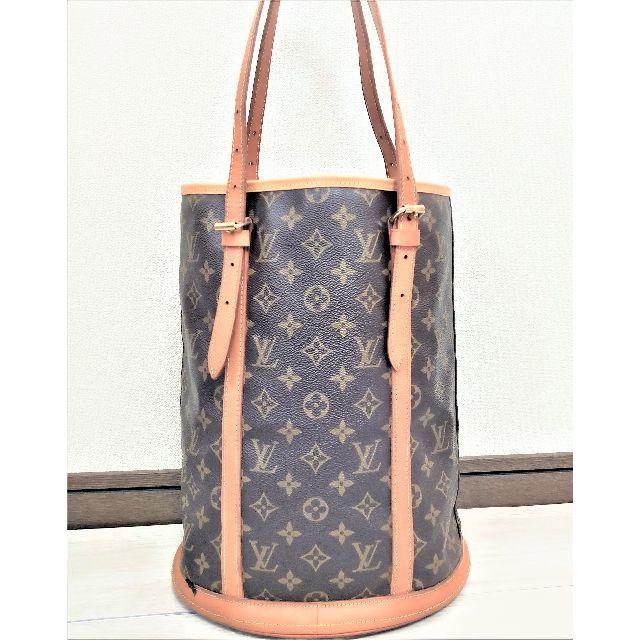 ルイヴィトン LOUIS VUITTON バケツ型 バケット大 モノグラム - トート
