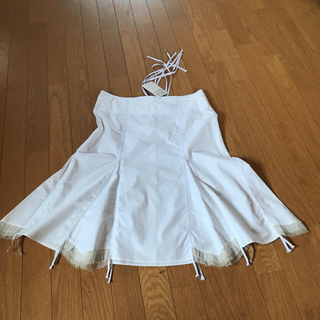 マックスマーラ(Max Mara)のSPORTMAXの白のスカート(ひざ丈スカート)