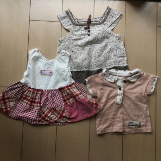 ビケット(Biquette)の女の子80サイズ　3枚セット売り(Ｔシャツ)