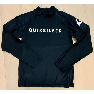 クイックシルバー(QUIKSILVER)の☆ゴーグル付☆クイックシルバー　ラッシュガード　黒　140cm 長袖　男の子用(水着)