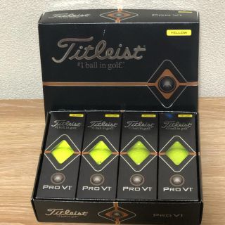 タイトリスト(Titleist)のTitleist PRO V1  1ダース  2019モデル イエロー(その他)