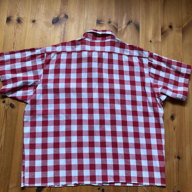 POST OVERALLS(ポストオーバーオールズ)のpost overalls  半袖チェックシャツM メンズのトップス(シャツ)の商品写真