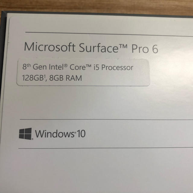 Microsoft(マイクロソフト)のsurface pro6 Microsoft スマホ/家電/カメラのPC/タブレット(ノートPC)の商品写真