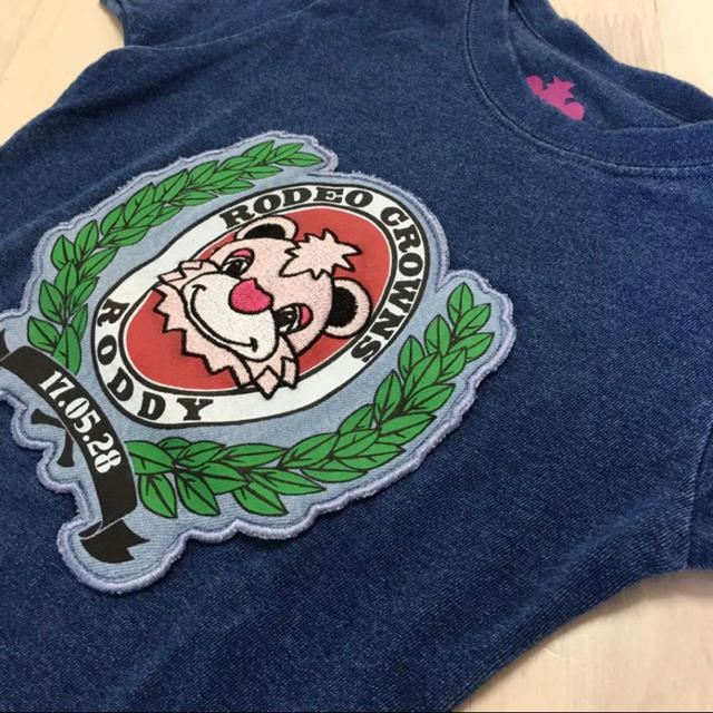 RODEO CROWNS WIDE BOWL(ロデオクラウンズワイドボウル)のキッズS✨新品✨ロデオクラウンズ❤️バースデー限定Tシャツ ステッカー付き キッズ/ベビー/マタニティのキッズ服男の子用(90cm~)(Tシャツ/カットソー)の商品写真