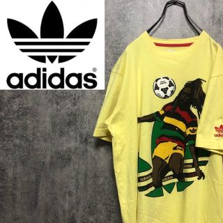 アディダス(adidas)の【激レア】アディダスオリジナルス☆アフリカトレフォイルビッグロゴ刺繍ロゴTシャツ(Tシャツ/カットソー(半袖/袖なし))