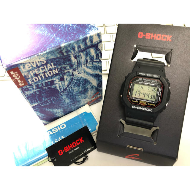 Levi's/コラボ/G-SHOCK/DW-5600/限定/スピード/時計/箱付