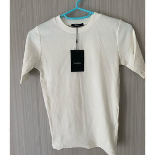 エモダ(EMODA)の新品未使用　エモダEMODA リブTシャツ(Tシャツ(半袖/袖なし))