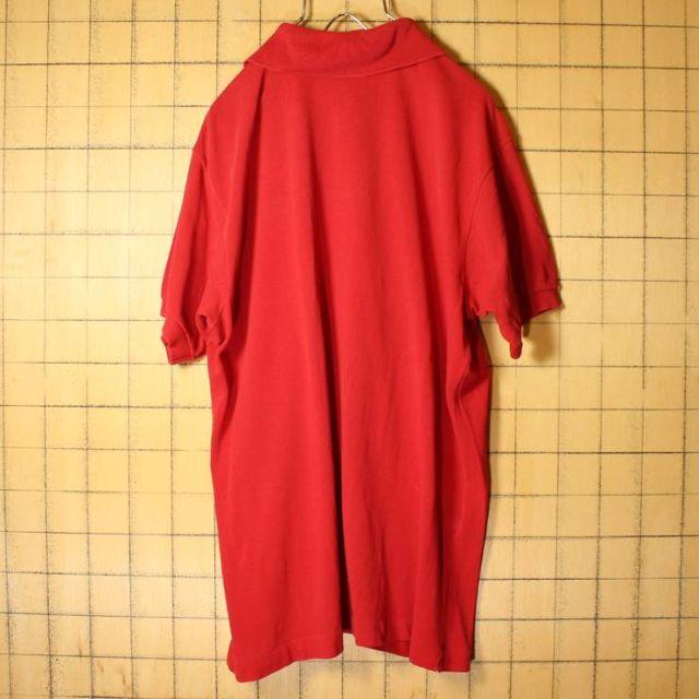 70s フランス製 フレンチラコステ 半袖 ポロシャツ レッド 赤 ML ss8 2