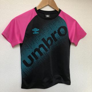 アンブロ(UMBRO)のUMBRO スポーツTシャツ 140size 黒xピンク(Tシャツ/カットソー)