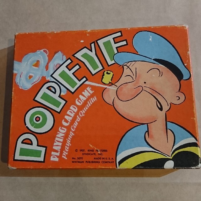 30s ヴィンテージ ポパイ カード ゲーム popeye card game