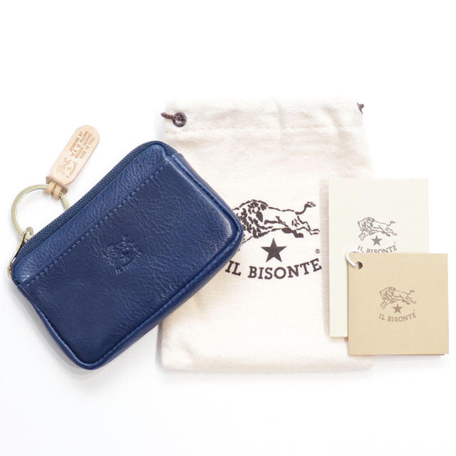 再入荷お得 IL 小銭入れ キーリング キーケース 人気 ブルーの通販 by The_Gift|イルビゾンテならラクマ BISONTE - 新品 イルビゾンテ コインケース 即納新品