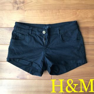 エイチアンドエム(H&M)のH&M  ショートパンツ　ブラック(ショートパンツ)