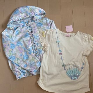 メゾピアノ(mezzo piano)のメゾピアノ 140【新品＆極美品】2点♡(Tシャツ/カットソー)