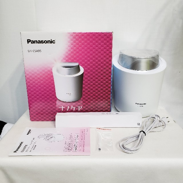 美品 Panasonic EH-CSA95-P ピンク調 スチーマー ナノケア - フェイス
