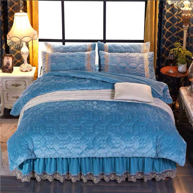 ワイドダブル ベッド用品4点セット ．寝具 枕カバー掛け布団カバー ベッドパッド約200x230枕カバー2点