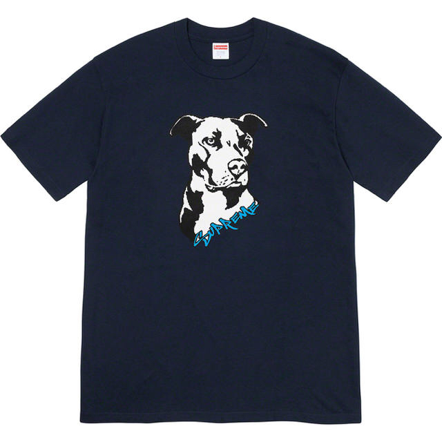 Navy L Supreme pitbull tee シュプリーム Tシャツ 犬 | フリマアプリ ラクマ