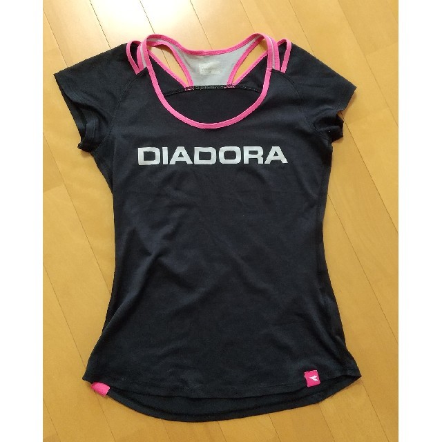 DIADORA(ディアドラ)のディアドラ☆重ね着風Tシャツ レディースのトップス(Tシャツ(半袖/袖なし))の商品写真