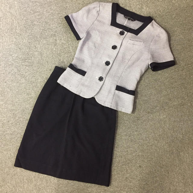 事務服上下 11号/受付制服/OL制服/事務服/ベストスカート/販売員/の通販 by ポケモン 新品 11号 事務服 OL制服 オフィスユニホーム98 157