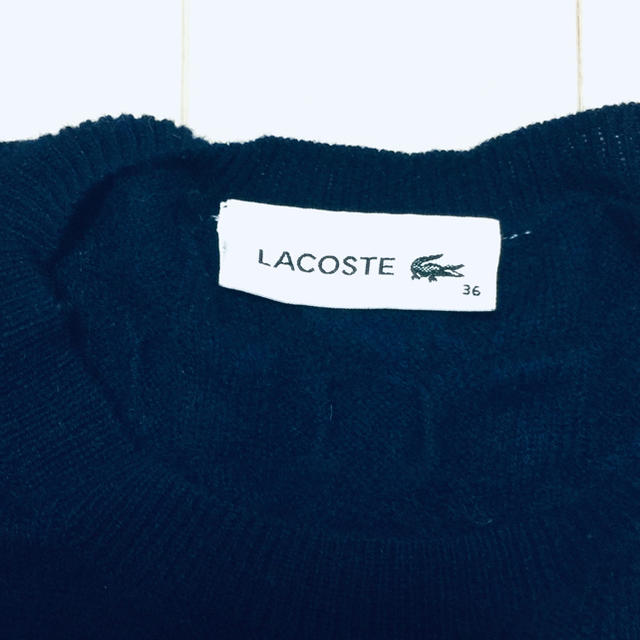 LACOSTE(ラコステ)のラコステ ケーブルニット レディースのトップス(ニット/セーター)の商品写真