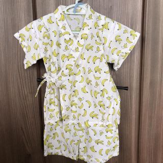 プティマイン(petit main)の7/26まで。petit main☆キッズ☆甚平☆バナナ柄☆size 100cm(甚平/浴衣)