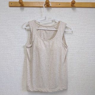 ムジルシリョウヒン(MUJI (無印良品))の【試着のみ】無印良品　カップ付タンクトップ(タンクトップ)