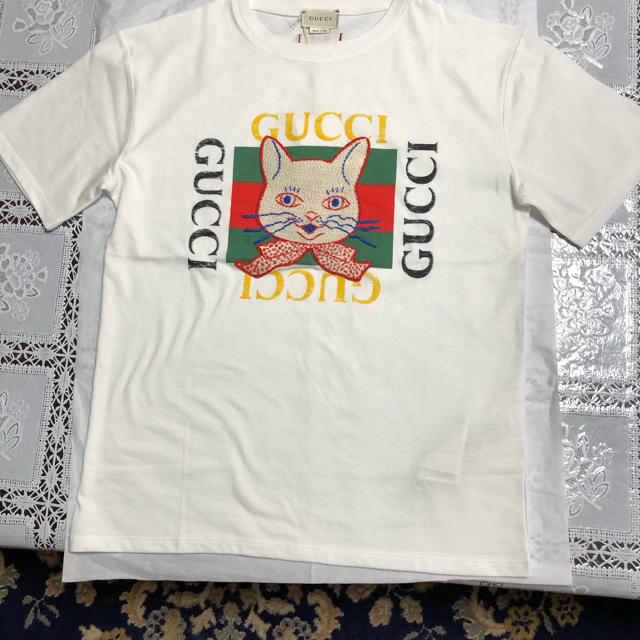 Gucci(グッチ)のGUCCIチルドレン・ガールズ猫Tシャツ(12)新品タグ付 レディースのトップス(Tシャツ(半袖/袖なし))の商品写真