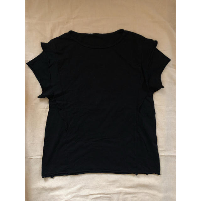 ZARA(ザラ)の黒Tシャツ レディースのトップス(Tシャツ(半袖/袖なし))の商品写真