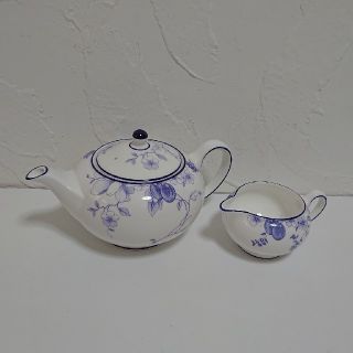 WEDGWOOD - ウェッジウッド ブループラム ティーポット&クリーマー