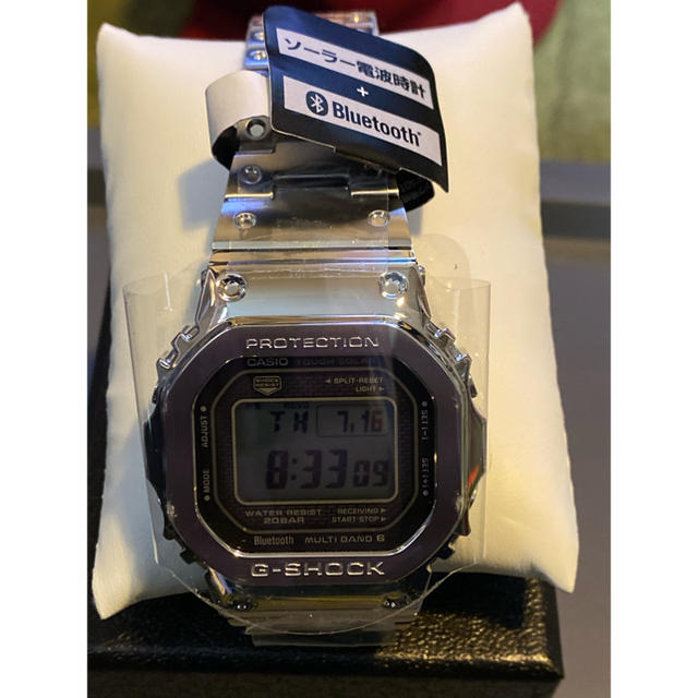 新品 CASIO G-SHOCK シルバー GMW-B5000D-1JFメンズ