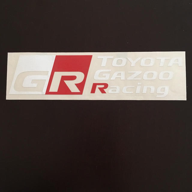 TOYOTA GAZOO Racing カッティングステッカー（白）