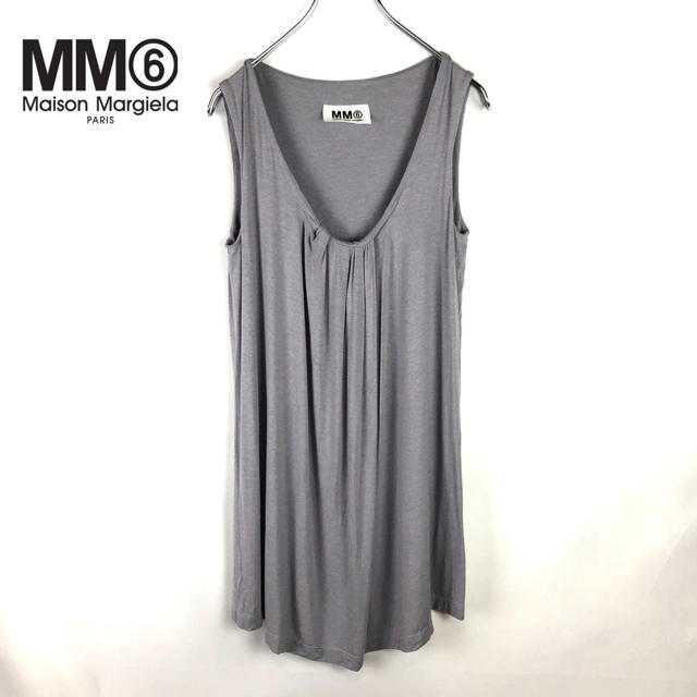 《MM6 MAISON MARGIELA》フロントギャザー チュニックワンピース | フリマアプリ ラクマ