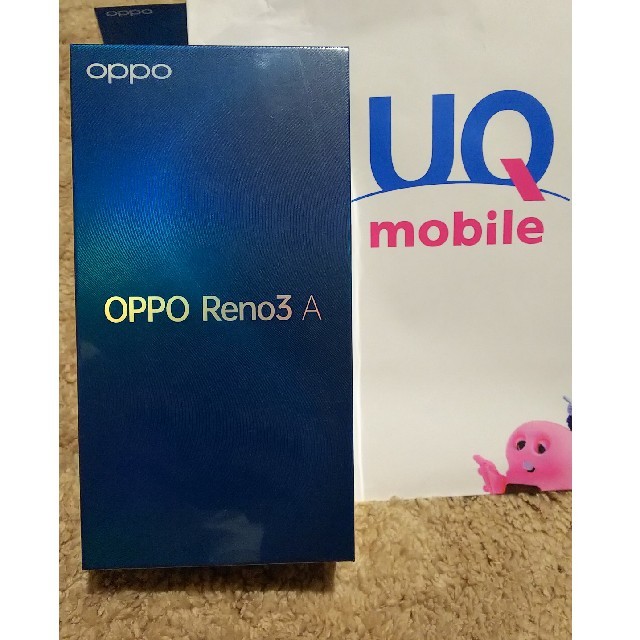 新品一括本体 OPPO Reno3 A 128G版 SIMフリー ホワイト UQ
