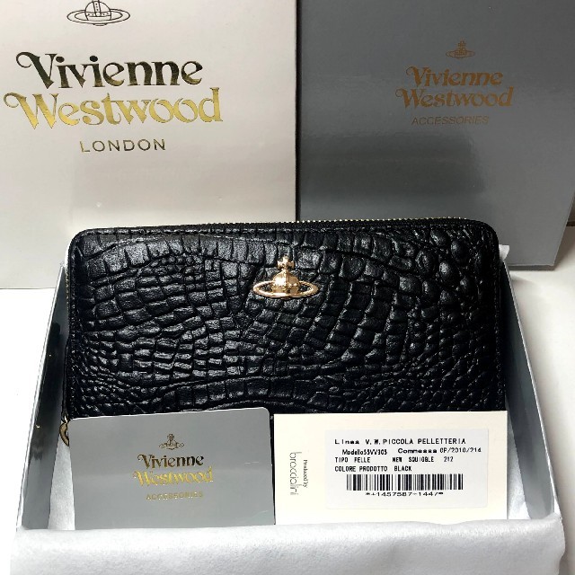 Vivienne Westwood(ヴィヴィアンウエストウッド)のVivienne ヴィヴィアン ウエストウッド 新品 ラウンドファスナー長財布  レディースのファッション小物(財布)の商品写真