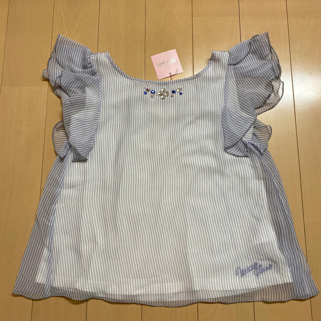 mezzo piano(メゾピアノ)のメゾピアノ 140【新品】♡ビジュー♡ キッズ/ベビー/マタニティのキッズ服女の子用(90cm~)(Tシャツ/カットソー)の商品写真