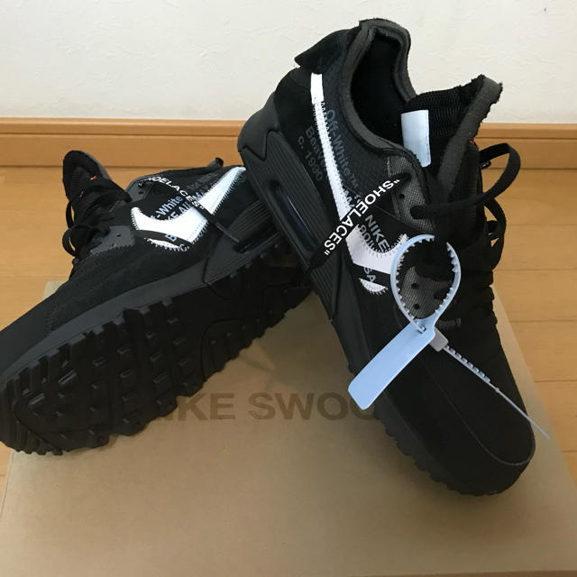 NIKE Off-White AIR MAX90 黒 28cm