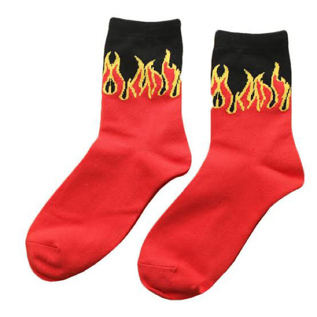 Flame Socks 3足セット メンズのレッグウェア(ソックス)の商品写真