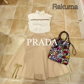 プラダ(PRADA)のプラダ　ノースリーブブラウス　40(シャツ/ブラウス(半袖/袖なし))