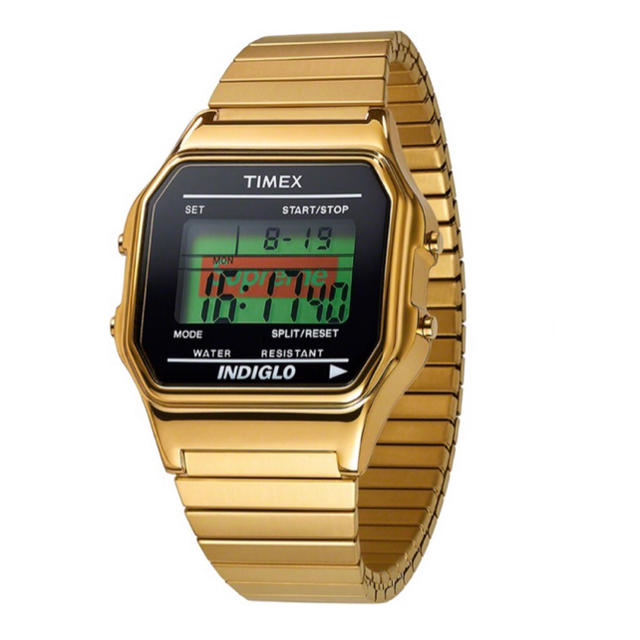 19AW Supreme Timex Digital Watch Gold | tradexautomotive.com