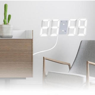 イケア(IKEA)の3D デジタル　LED時計　置時計　掛時計(掛時計/柱時計)